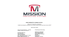 Desktop Screenshot of missionprotection.com