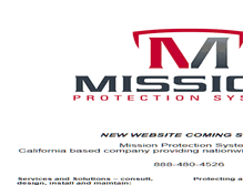 Tablet Screenshot of missionprotection.com